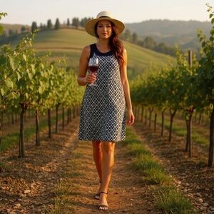 J•JILL WEAREVER Color Block Print Tank Dress